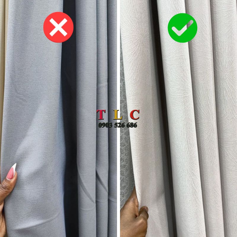 quan tâm chất liệu khi chọn rèm cửa